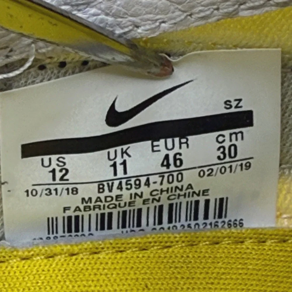 Nike Daybreak Undercover Men's Size‎ 12 Bright Citron Yellow Black BV4594-700
